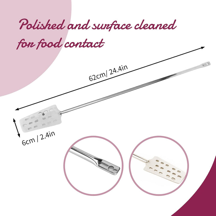 Mischpaddel Mit Langem Griff, Braupaddel, Bierrührer, Edelstahl, Weinmischrührer, Bierbrauzubehör Fü