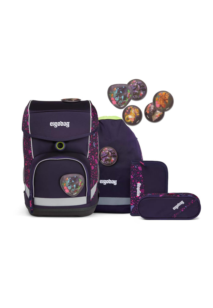 ergobag Unisex Kinder Prime School Backpack Set Rucksack (1er Pack) Einheitsgrösse Pferdeflüstbärer
