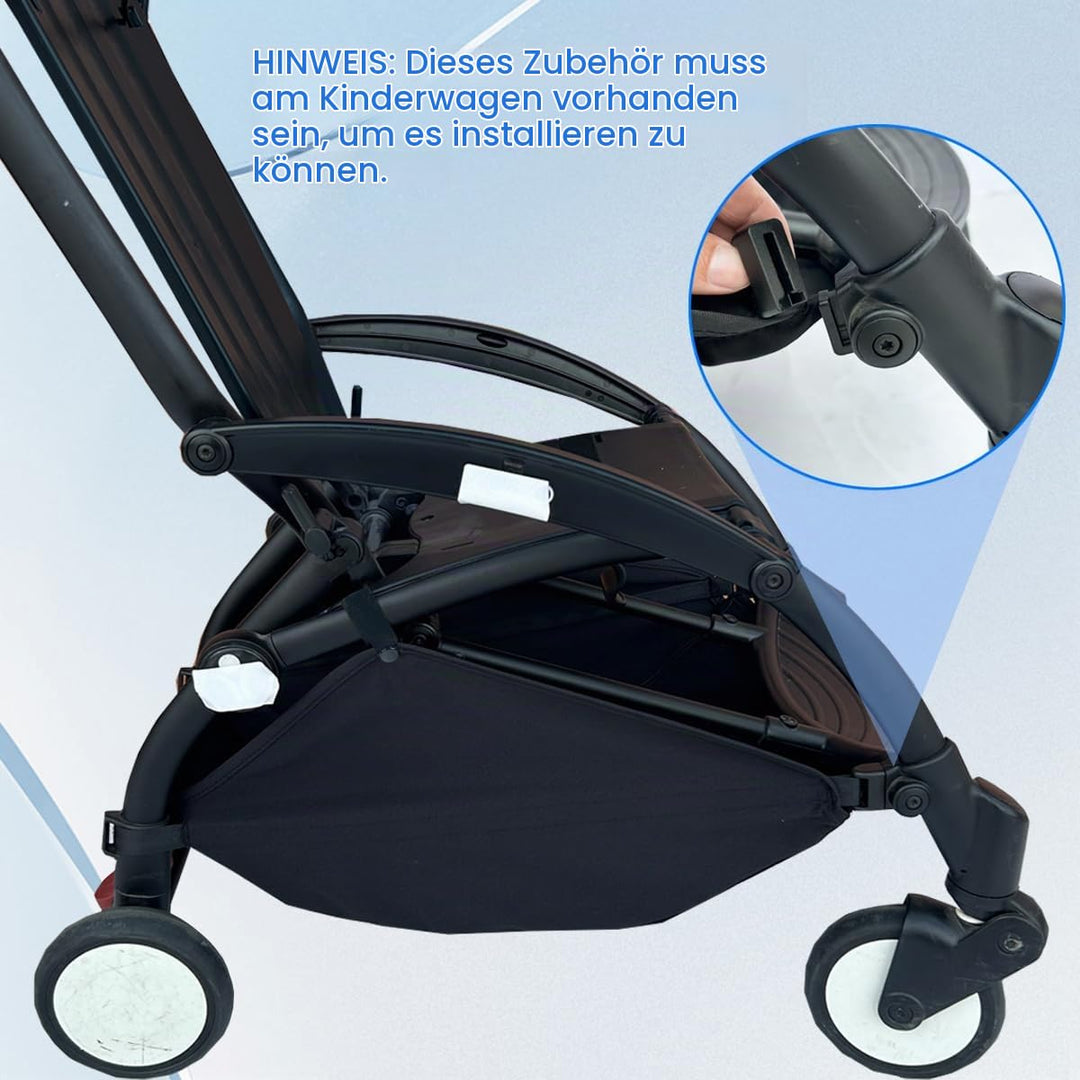 Kinderwagen-Aufbewahrungskorb kompatibel mit Babyzen YOYO, YOYO+, YOYO2 und Stokke YOYO3, strapazier