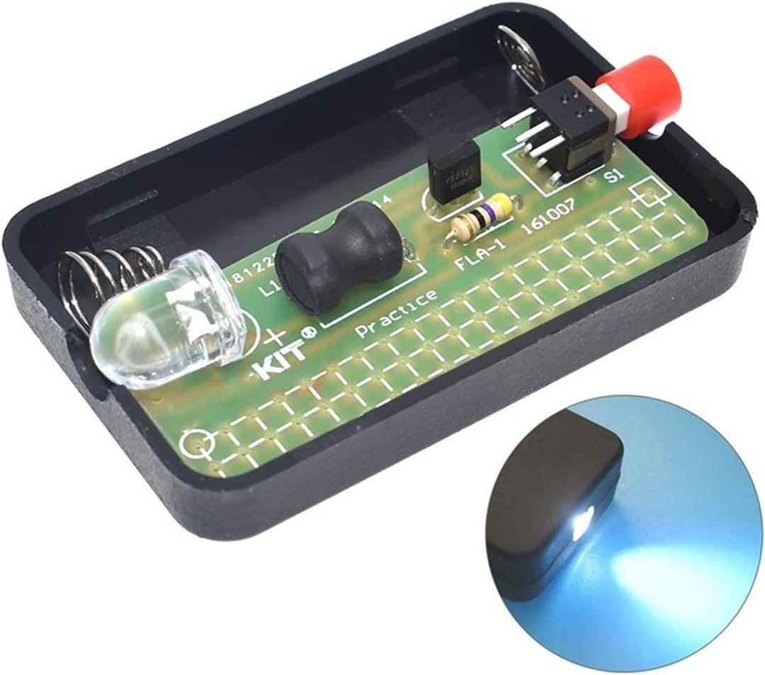 Taschenlampe DIY Löten Kit 2Stück, Lustige DIY Elektronik Bausatz Löt für Anfänger, Studenten und He