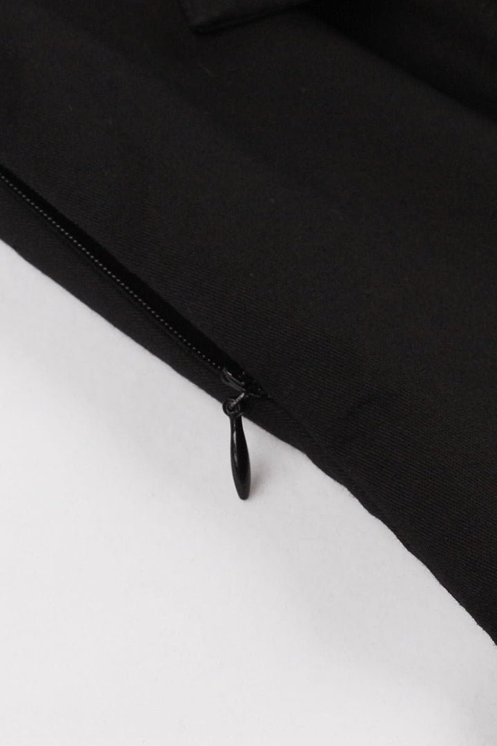 Axoe Damen 50er Jahre Kleider mit Gepunkte Rockabilly S Schwarz-polka Dots, S Schwarz-polka Dots