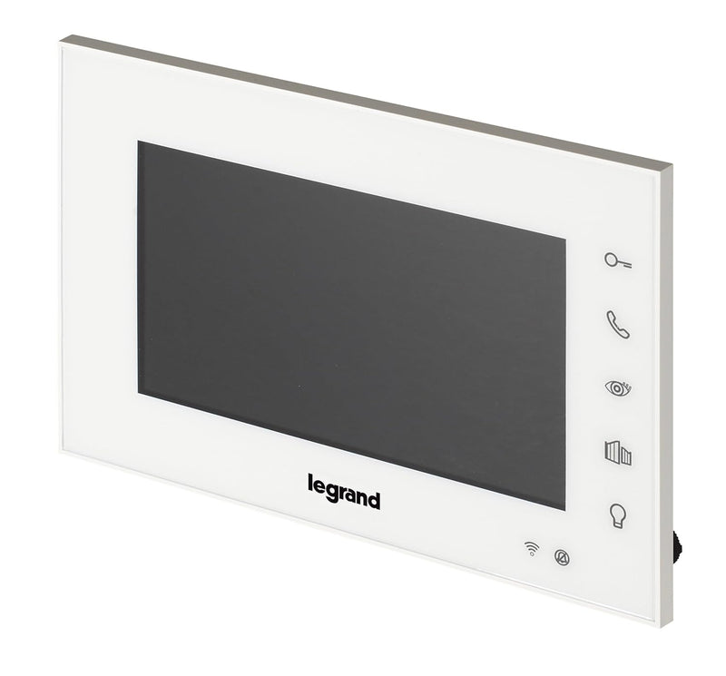 LEGRAND, EASYKIT WiFi-Video-Innenstelle, 7"-Hochglanz-Farbmonitor, Sensortasten, Smartphone-Anbindun