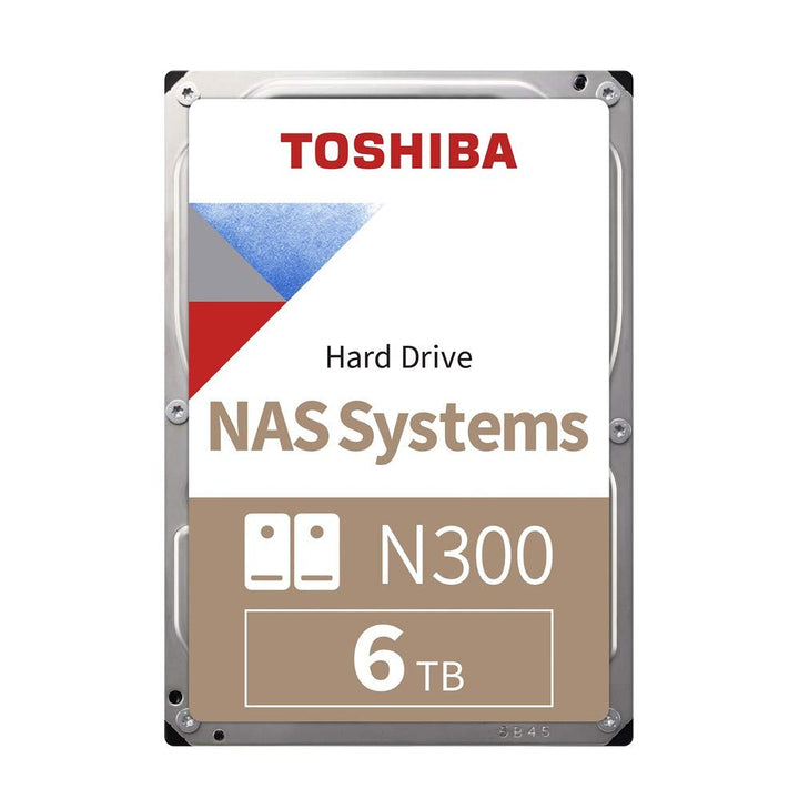 Toshiba 6TB N300 NAS 3.5’’ SATA Internal Hard Drive. 24/7 Operation, Supports 1-8 bay systems, 128MB