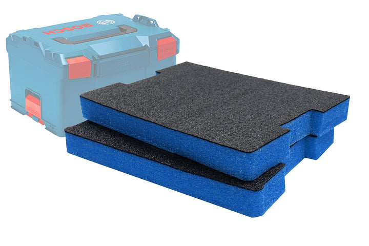 Shadow Foam L-Boxx Einsätze [Doppelpack] für Bosch L-Boxx 102-374 Schaumstoff für Sortimo L-Boxx Mod
