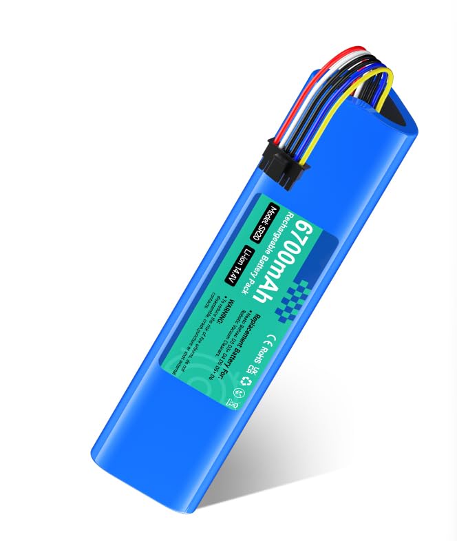 CITYORK 14,4V 6700mAh Li-ion Ersatzakku für Neato Botvac D3 D3+ D5 D5+ D6 D7 Connected Vacuum Batter