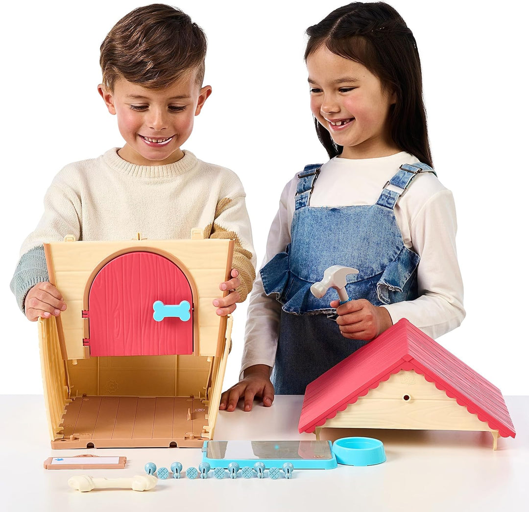 Little Live Pets – My Puppy's Home: interaktiver Hund mit DIY-Hundehütte zum Selbstaufbauen und span