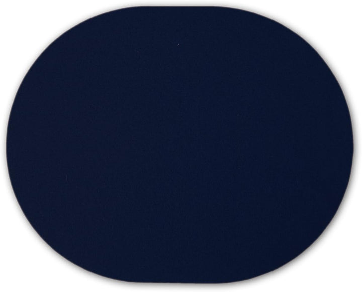 Tischset aus Designfilz von filzbrand, oval, 42 x 34 cm, 5 mm dick, 1 Stück, dunkelblau, Dunkelblau