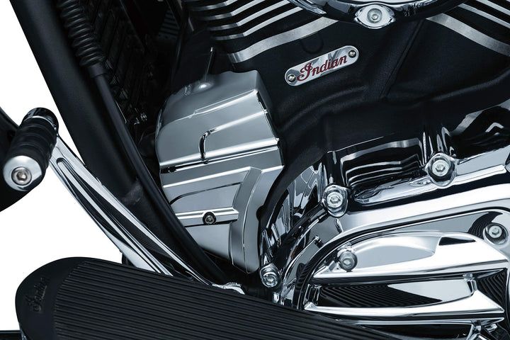 Kuryakyn 5642 Motorrad Accent Zubehör: Starter End Cover für 2014-19 Indian Motorräder, Chrom