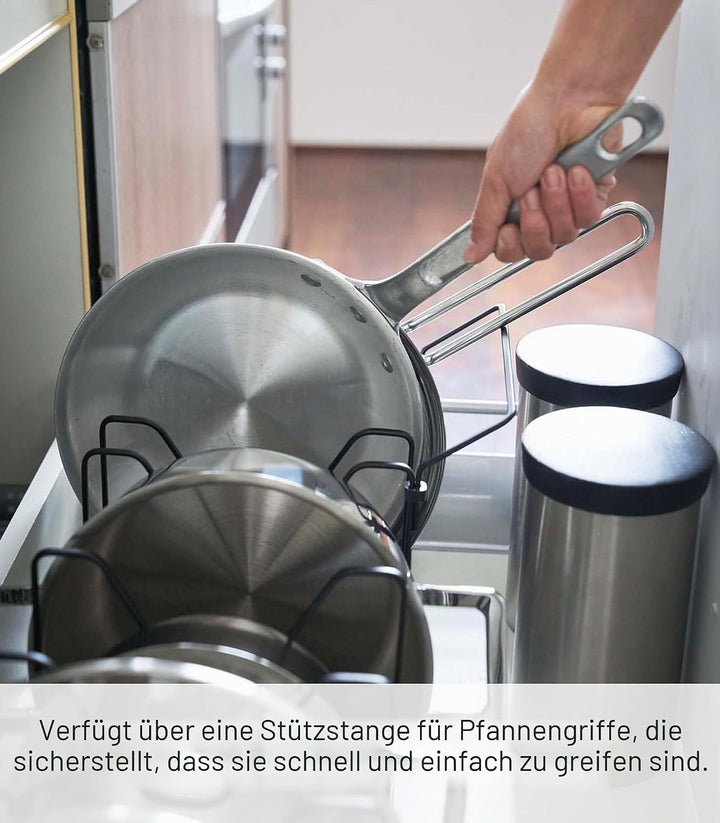 YAMAZAKI Tower Pfannenhalter, Kunststoff,
