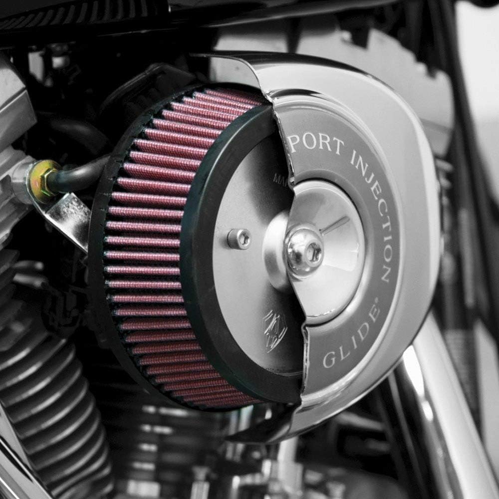 Arlen Ness 18-829 Black Big Sucker Performance Luftfilter-Set Schwarz, Schwarz