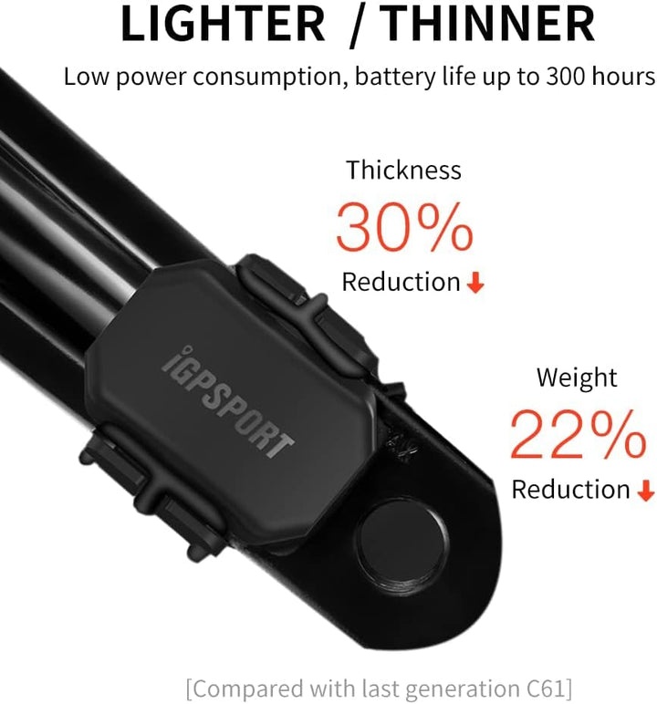 Bike Computer Wireless GPS, Bike Speedometer with 2.6 Inch Huge Screen Auto Backlight, 40H Battery L