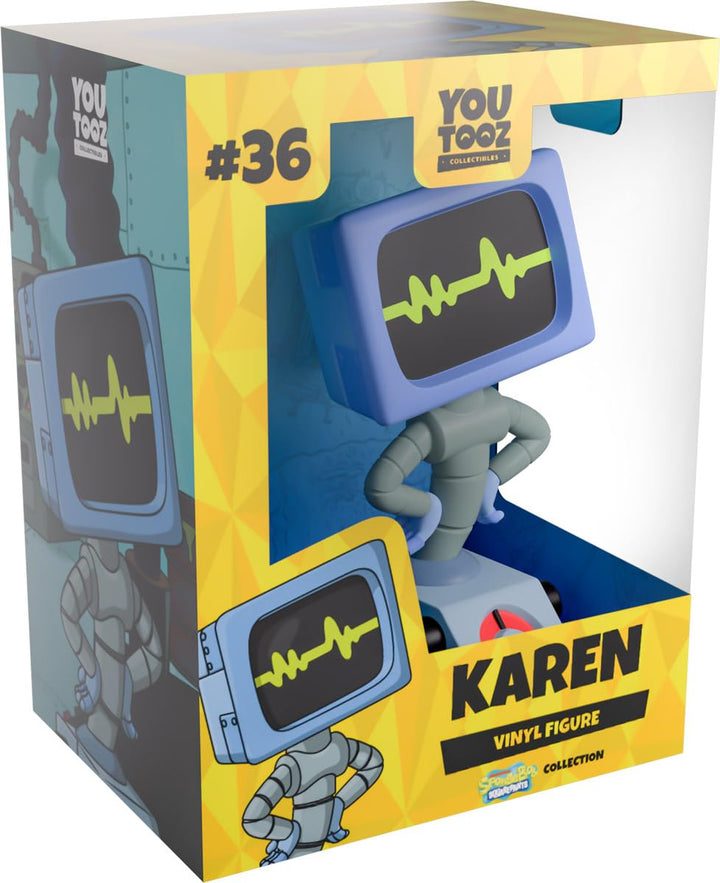 Youtooz Karen Plankton Vinyl-Figur, 12,4 cm Spongebob Schwammkopf Sammlerstück, Mark III Surplus W.I