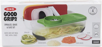 OXO GG SPIRALIZE GRATE & SLICE SET, Grate & Slice Set