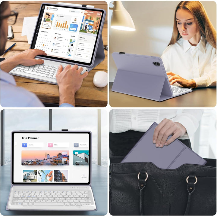 IVEOPPE Hülle mit Tastatur für Xiaomi Redmi Pad 2 Pro 12,1 Zoll, Bluetooth Magnetisch Tastatur für R