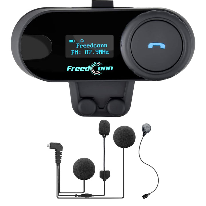 FreedConn Motorrad Intercom Bluetooth Headsets, T-COM SC 800M Motorradhelm Interphone Gegensprechanl