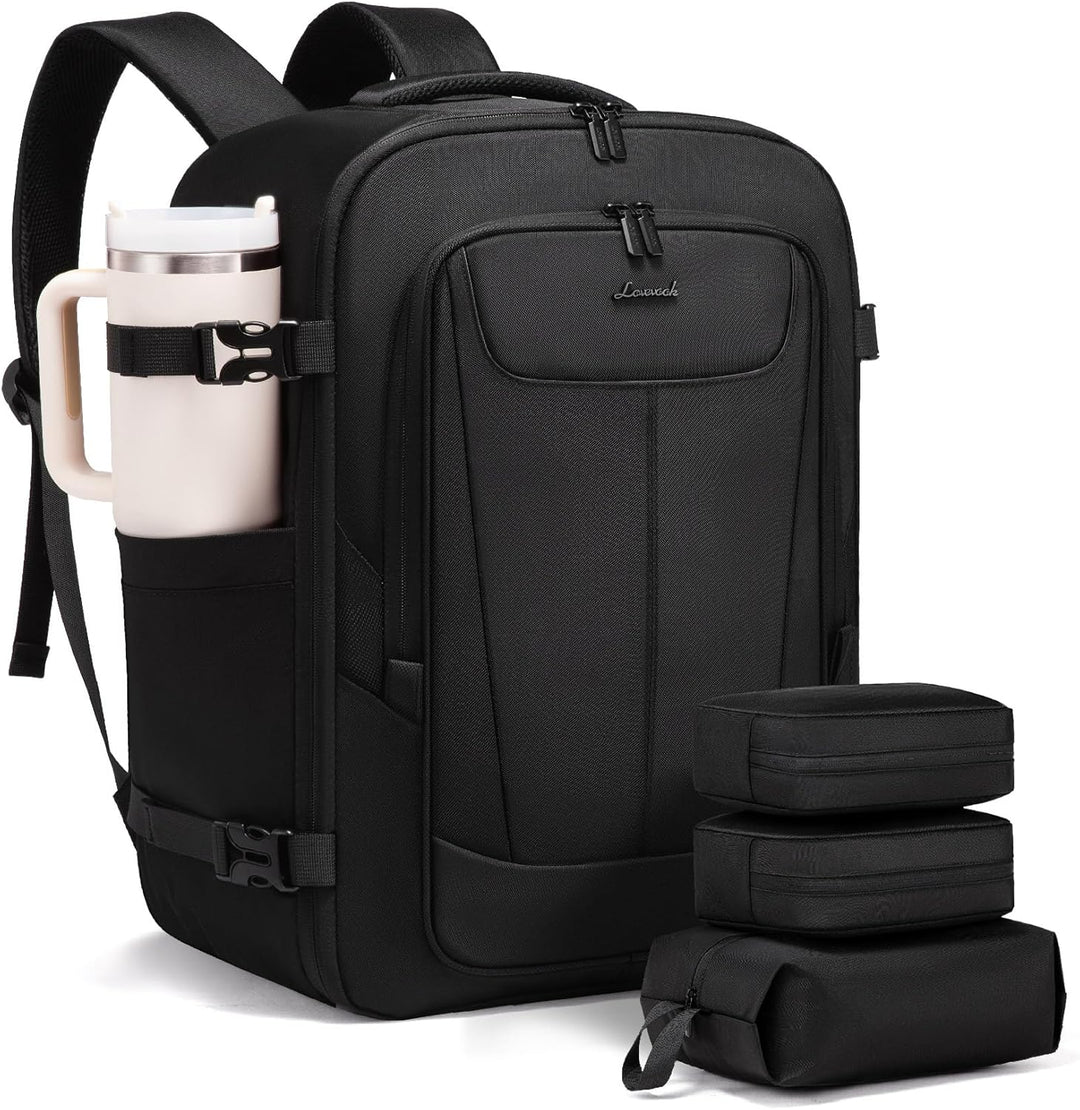 LOVEVOOK Handgepäck Rucksack Flugzeug, 15,6 Zoll Reiserucksack Herren Damen Kofferrucksack mit Lapto