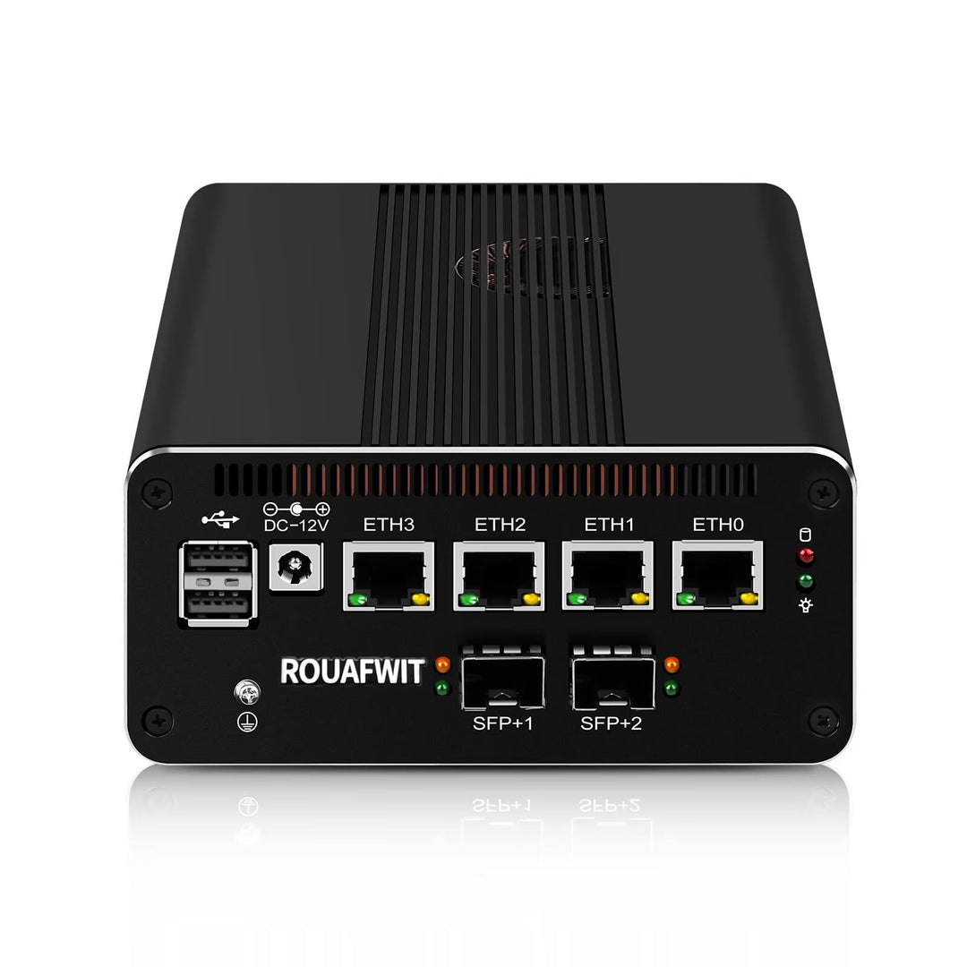 Mini PC Dual 10Gbe N150(Upgrade N100) Firewall Hardware, 2 x 82599ES SFP+ 10Gbps, 4 x 2.5Gbe i226-V