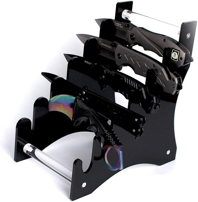 Messerständer Messer Display Ständer Messer Aufbewahrung Ständer 6 Etagen Acryl Messer Display Ständ