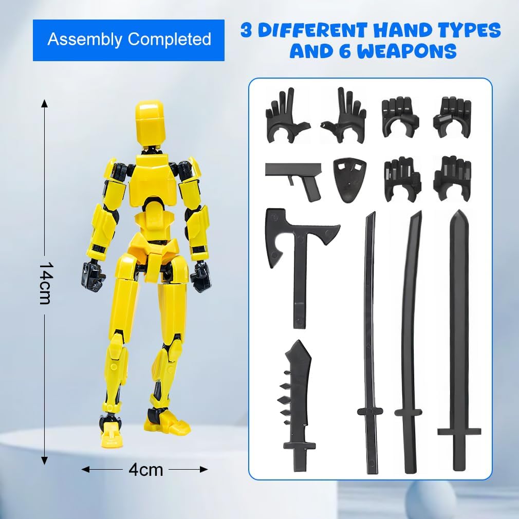5 Stück T13 Action Figures, Montage Abgeschlossen T 13 Action Figuren, T13 Actionfiguren Titan T13 F