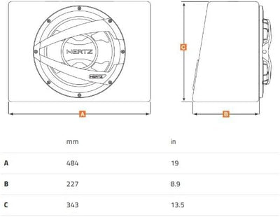 Hertz DBX 30.3 Subwoofer 1000 W