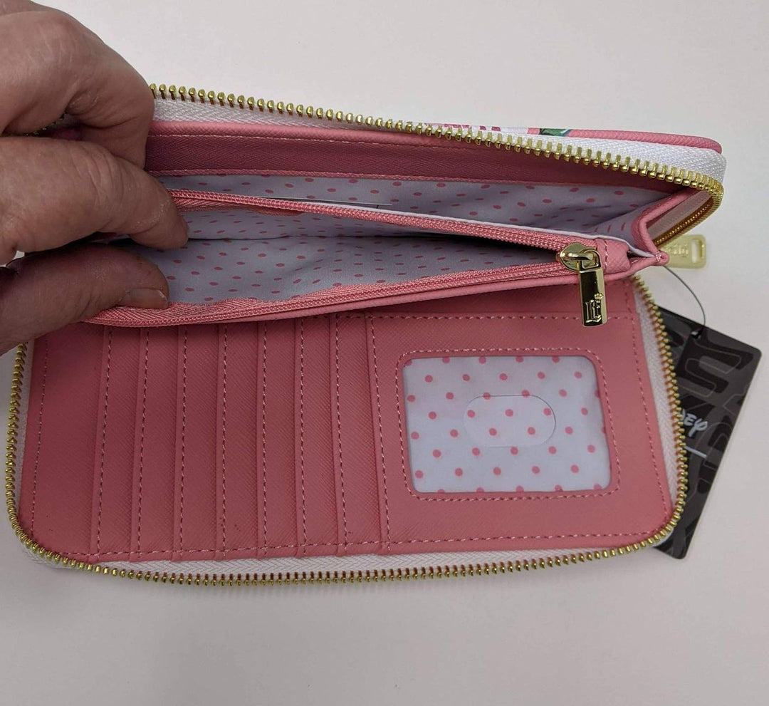 Loungefly X Disney Marie Pink Floral AOP Wallet