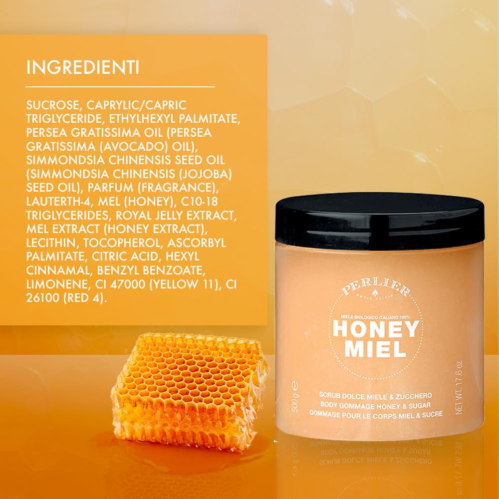 Perlier Honey Miel Süsses Körperpeeling Honig & Zucker - 500 ml