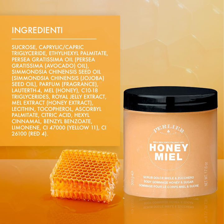 Perlier Honey Miel Süsses Körperpeeling Honig & Zucker - 500 ml