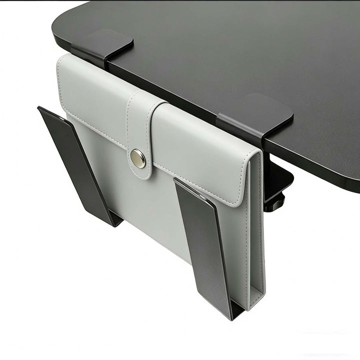 Verstellbarer Laptopständer für unter den Schreibtisch, Hängeregalklemme aus Metall, bohrfreie Schre