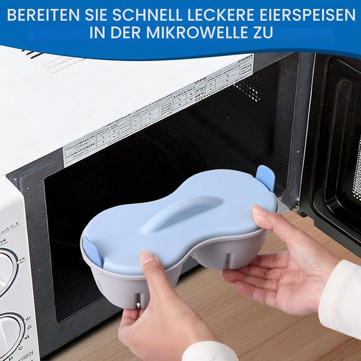 Eierkocher Mikrowelle, Eierkochers 2 Eier, Pochierte Eier Maker, Eierkocher für die Mikrowelle, Eier