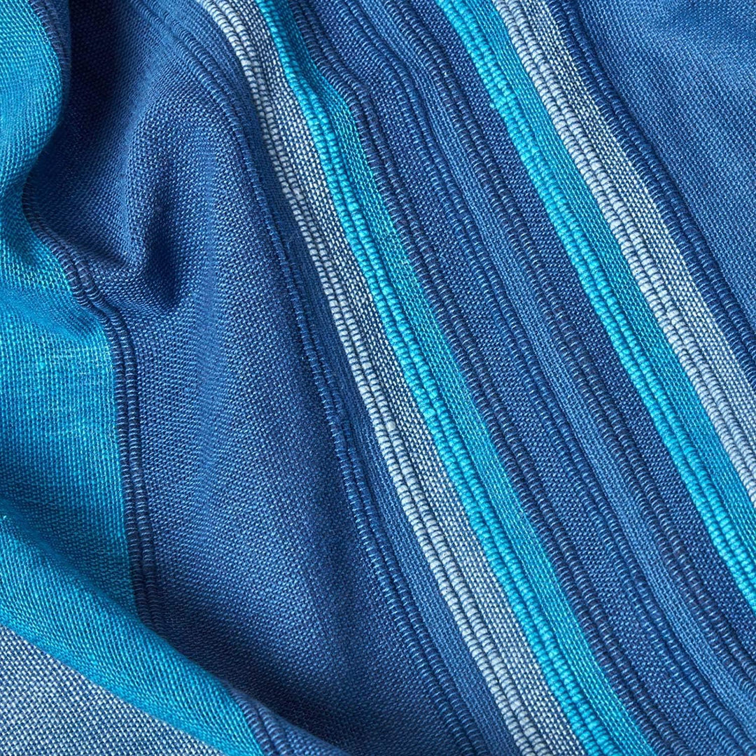 Homescapes extra grosse Tagesdecke Morocco, blau, Sofa-Überwurf aus 100% Baumwolle, weiche Wohndecke