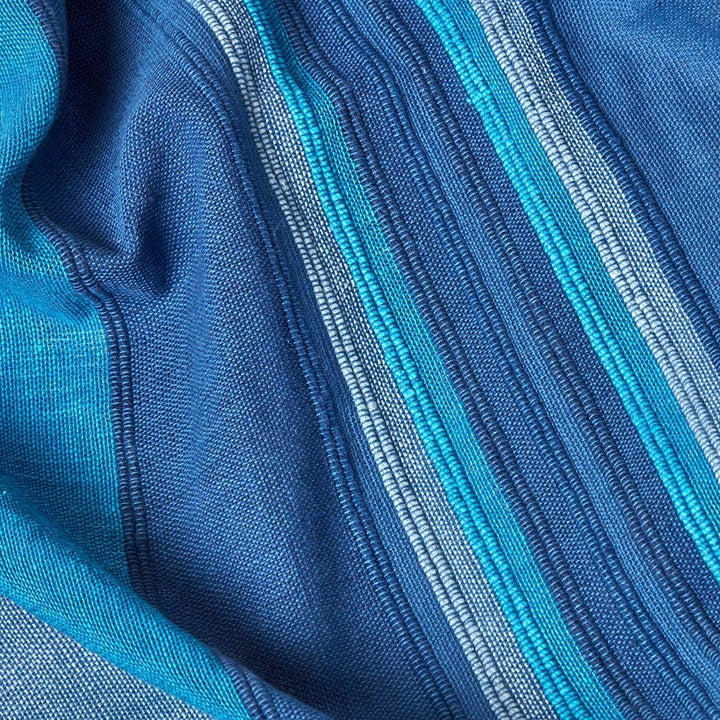 Homescapes extra grosse Tagesdecke Morocco, blau, Sofa-Überwurf aus 100% Baumwolle, weiche Wohndecke