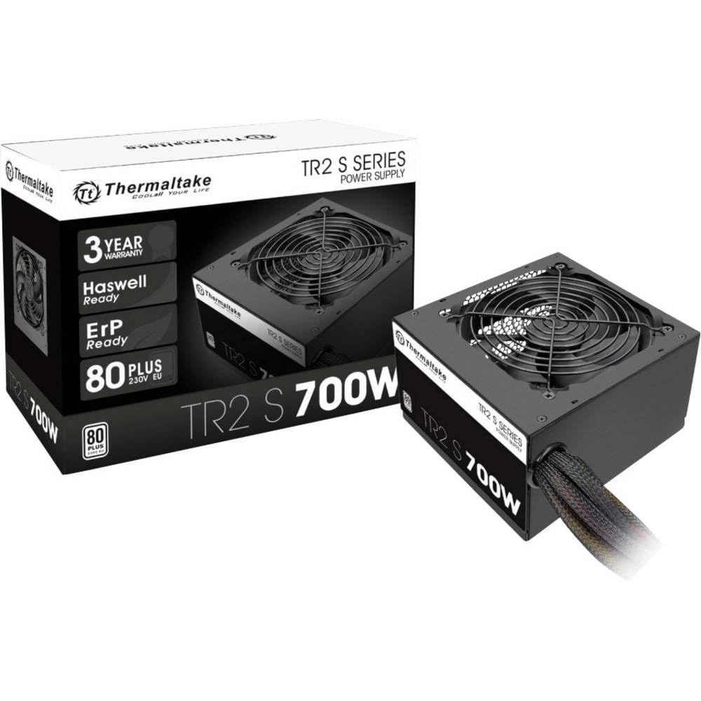 Thermaltake TR2 S 700W | PC-ATX-Netzteil | 80-Plus | leiser 120 Lüfter | EU zertifiziert | schwarz,