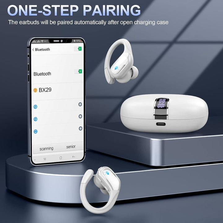2026 Bluetooth Kopfhörer in Ear Sport, 75Std Kopfhörer Kabellos Bluetooth 5.4, 3D-Stereo Bass Wirele