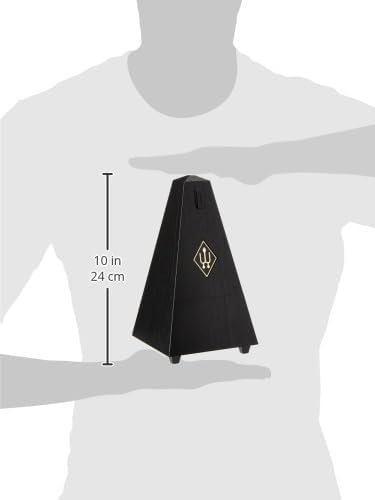 Wittner Metronom 845161 Kunststoffgehäuse ohne Glocke Taktell Pyramidenform schwarz schwarz Single,