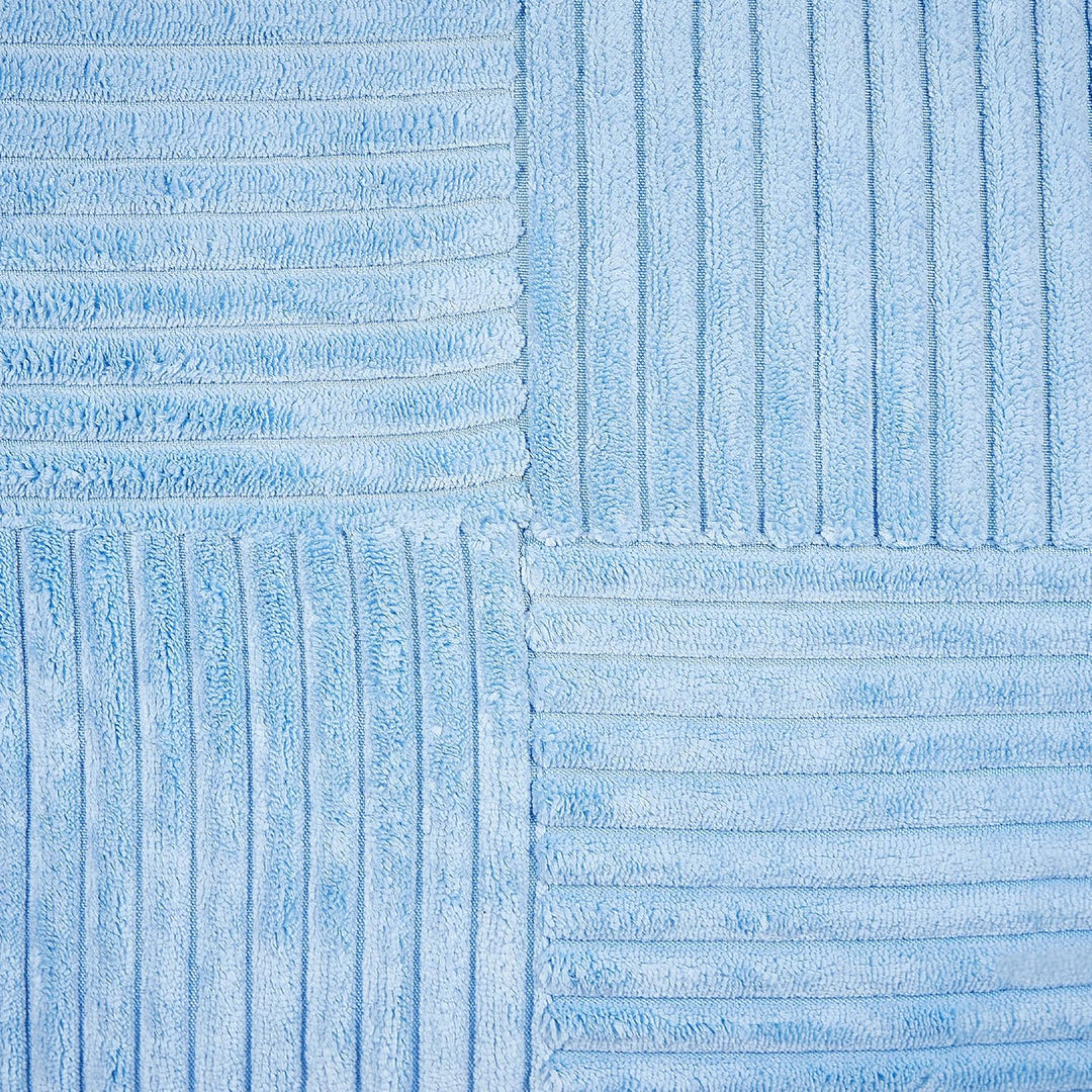 Set aus 2 dekorative Kissen aus Cord 43 x 43 cm Blau Millet