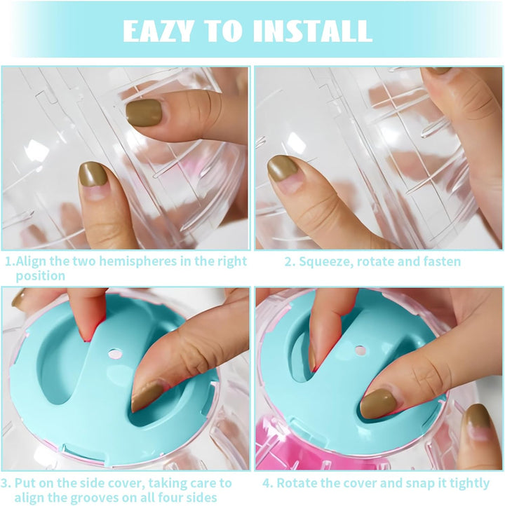 18,5 cm Hamster Gymnastikball, Transparent Hamster Ball, Kunststoff Hamster Laufball Gymnastikball R