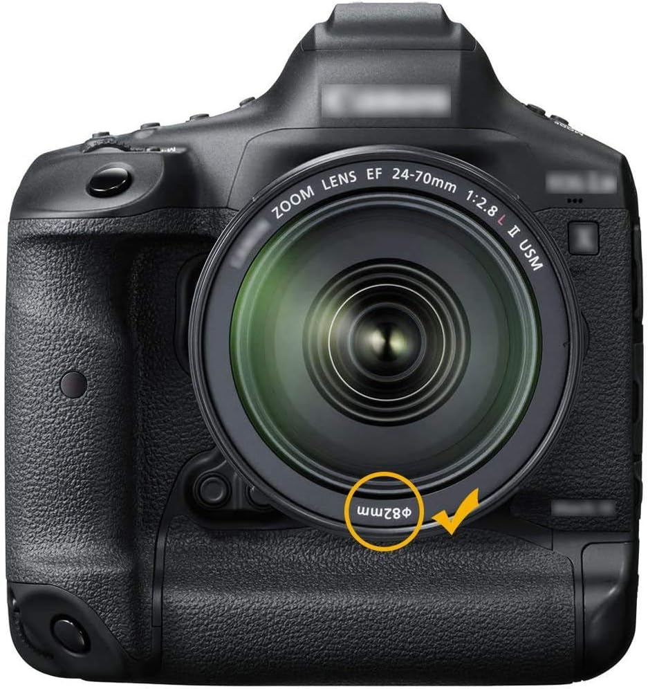 JJC 82 mm ND1000 ND Filter 10-Stop Neutral Graufilter für Canon EF 24-70 mm f/2.8L II EF 16-35 mm f/