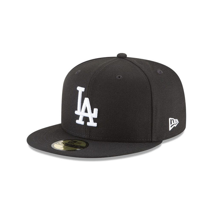 New Era 59Fifty Cap MLB NBA Basecap Baseball Basketball Fitted Kappe 54.9 cm Schwarz/Weiss, 54.9 cm