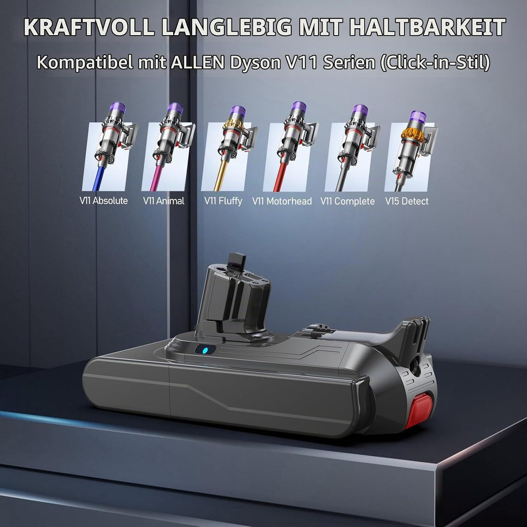 V11 Akku, Morpilot 25.2V 8000mAh Ersatzakku für SV15/SV16/V11 Outsize/Absolute Extra/Absolute Pro/Fl