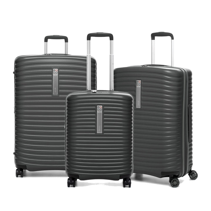 Roncato Set 3 Trolley G+m+c 4 W Vega Koffer, 78 cm, 123 liters, Grau (Gris), Grau (Gris)