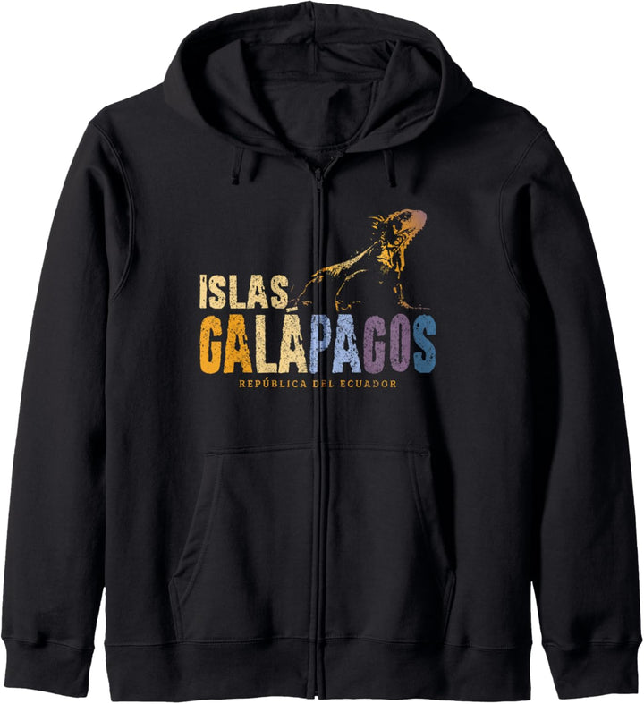Galapagos Inseln Islas Galapagos Leguan Ecuador Kapuzenjacke