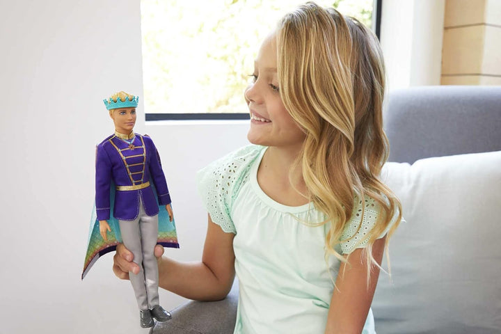 Barbie GTF93 - Dreamtopia 2-in-1 Ken-Puppe (blond, ca. 30 cm) mit modischer Verwandlung von Prinz zu