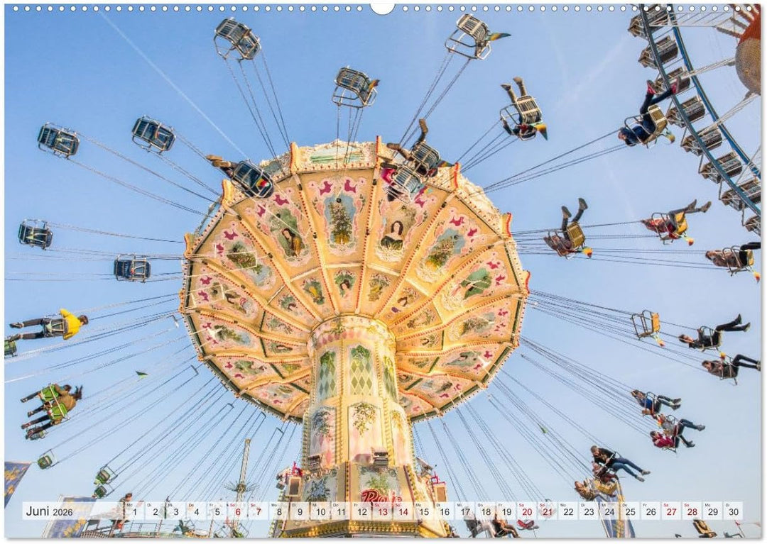Kirmes Glück (hochwertiger Premium Wandkalender 2026 DIN A2 quer), Kunstdruck in Hochglanz: Brillant