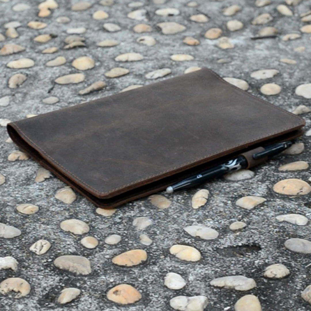 JJNUSA Kompatibel mit Rocketbook Cover Smart Business handgefertigtes Notizbuch aus echtem Leder für
