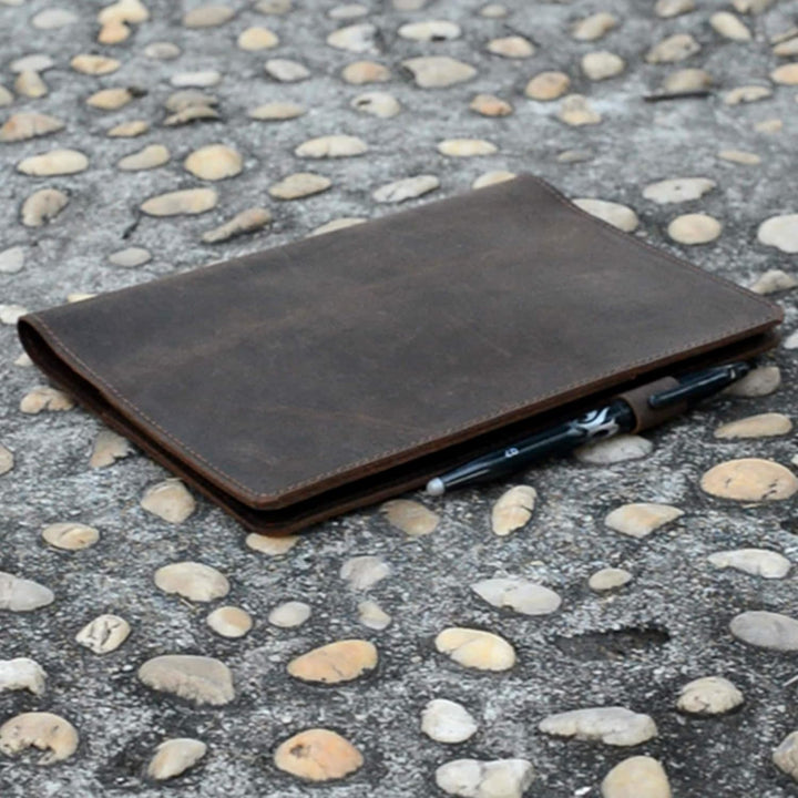 JJNUSA Kompatibel mit Rocketbook Cover Smart Business handgefertigtes Notizbuch aus echtem Leder für