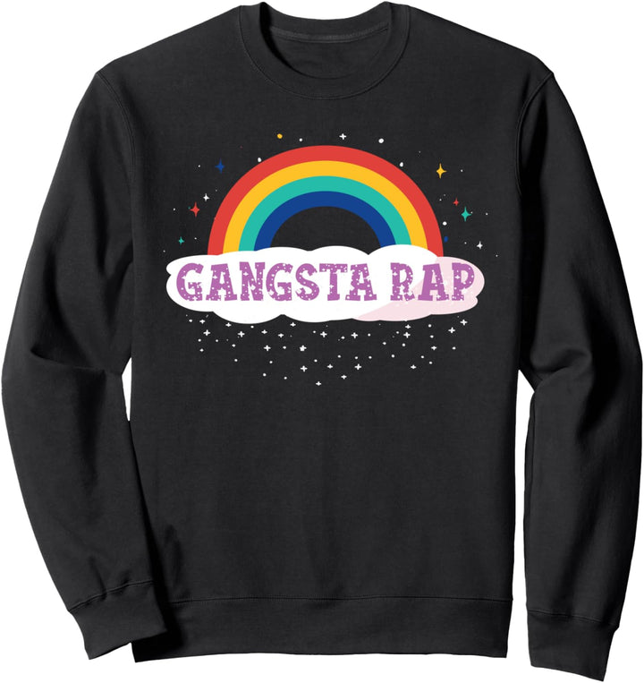 Gangsta Rap Regenbogen Outfit Art für Gangster Rapper Sweatshirt
