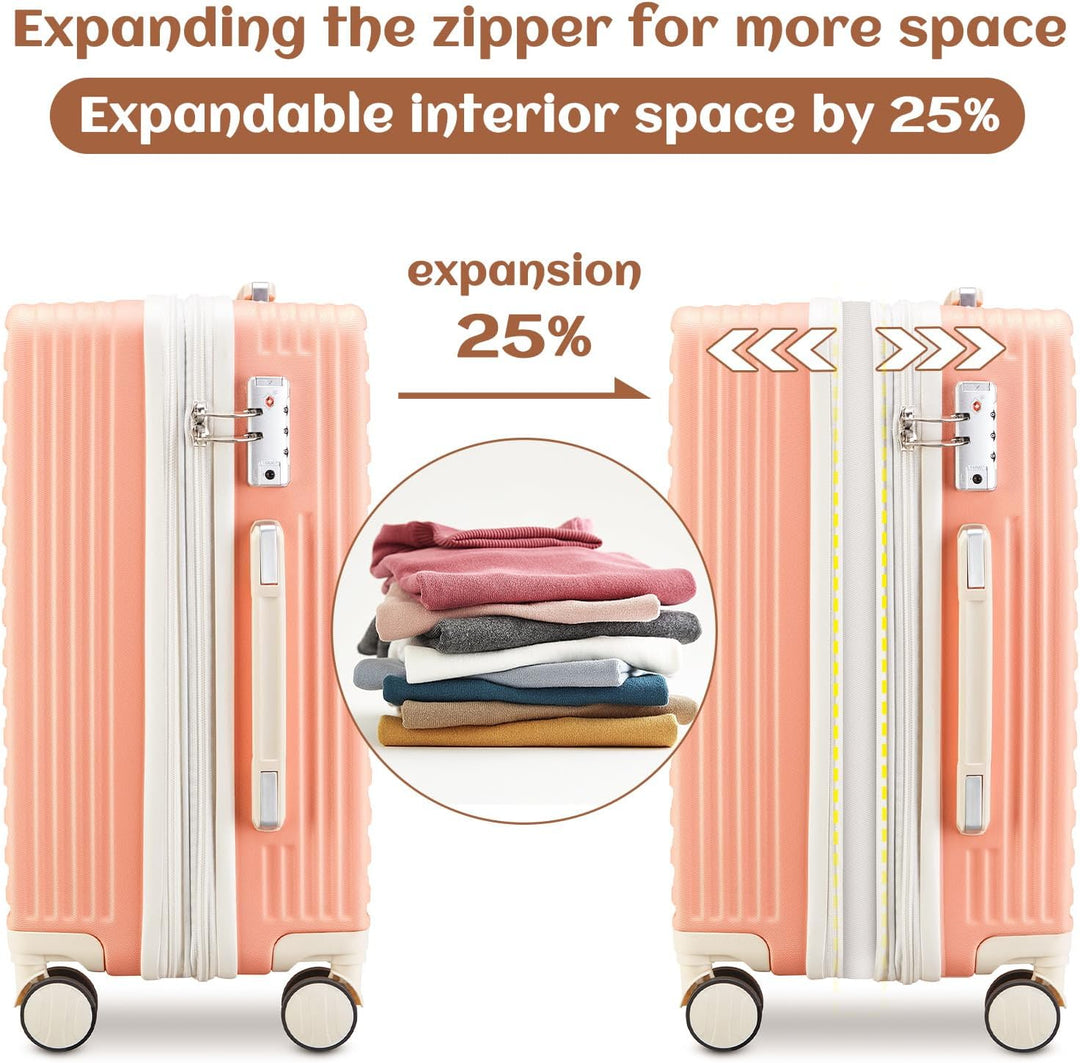 Joyway Hartschalen Koffer Set 3 Stück,Handgepäck Reisekoffer 4 Rollen Leicht, Rollkoffer mit Trolley