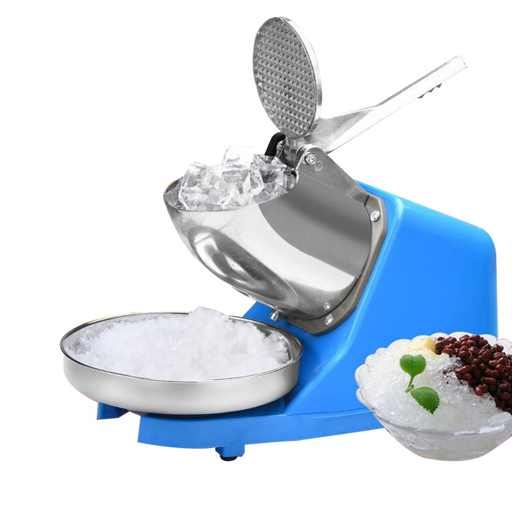 380W Elektrischer Ice Crusher Crusheisbereiter Eiswürfel Eiszerkleiner Edelstahl Eiszerkleinerer für