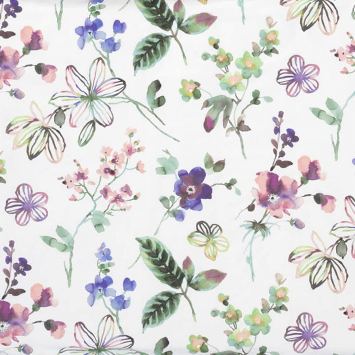 ESTELLA Mako-Satin Bettwäsche Lily Multicolor 1 Bettbezug 135 x 200 cm + 1 Kissenbezug 80 x 80 cm, 1
