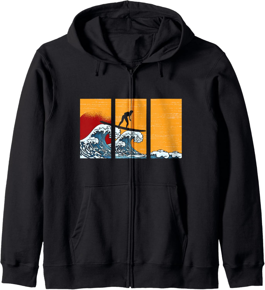 Wassersport Sommerurlaub Surfing Sonnenuntergang Surfen Kapuzenjacke